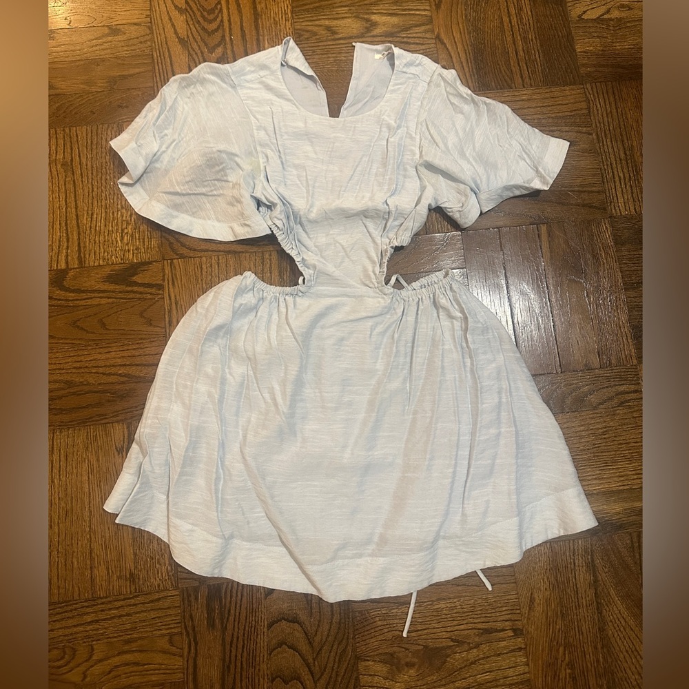 TULAROSA SHILOH MINI DRESS IN ROBIN BLUE